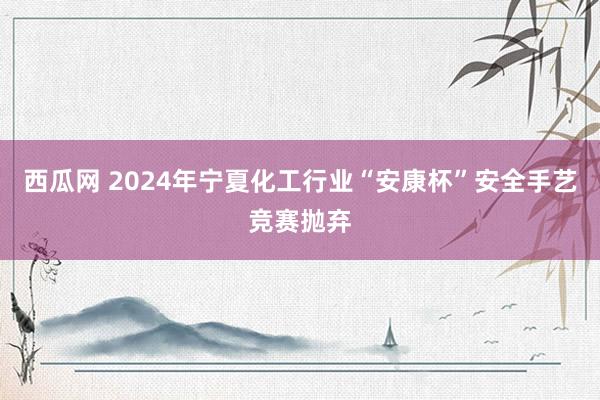 西瓜网 2024年宁夏化工行业“安康杯”安全手艺竞赛抛弃