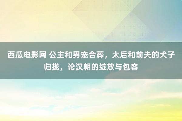 西瓜电影网 公主和男宠合葬，太后和前夫的犬子归拢，论汉朝的绽放与包容